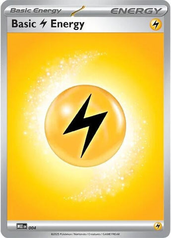 Basic Lightning Energy - 004 (4) (MEE: Mega Evolution Energies) Pokemon