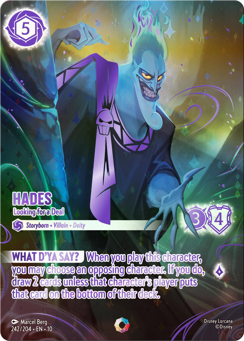 Image for Hades - Looking for a Deal (Iconic) (242/204) (Whispers in the Well) (10) - Disney Lorcana