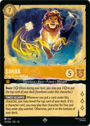 Image for Simba - King in the Making (20/204) (Whispers in the Well) (10) - Disney Lorcana