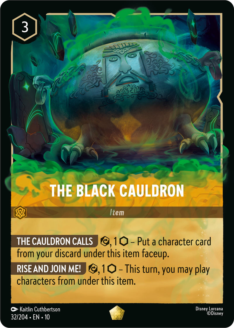 Image for The Black Cauldron (32/204) (Whispers in the Well) (10) - Disney Lorcana