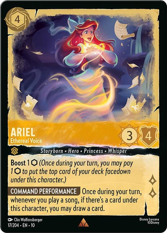 Image for Ariel - Ethereal Voice (17/204) (Whispers in the Well) (10) - Disney Lorcana