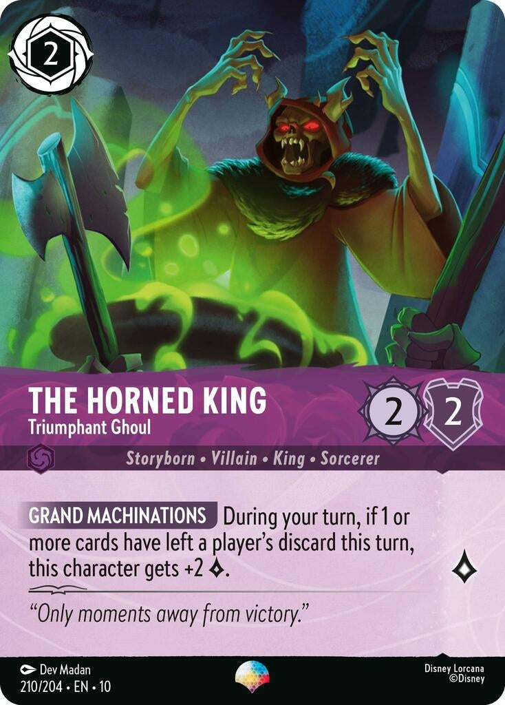 Image for The Horned King - Triumphant Ghoul (Epic) (210/204) (Whispers in the Well) (10) - Disney Lorcana