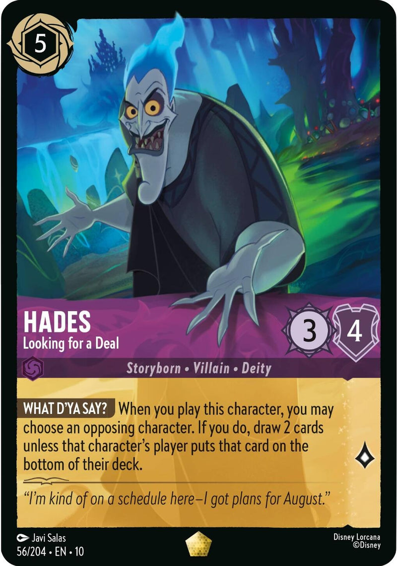 Image for Hades - Looking for a Deal (56/204) (Whispers in the Well) (10) - Disney Lorcana