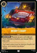 Image for Webby's Diary (31/204) (Whispers in the Well) (10) - Disney Lorcana
