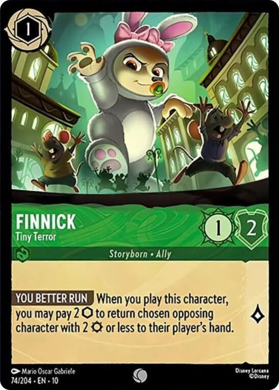 Image for Finnick - Tiny Terror (74/204) (Whispers in the Well) (10) - Disney Lorcana
