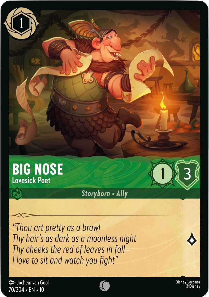 Big Nose - Lovesick Poet (70/204) (Whispers in the Well) Disney Lorcana