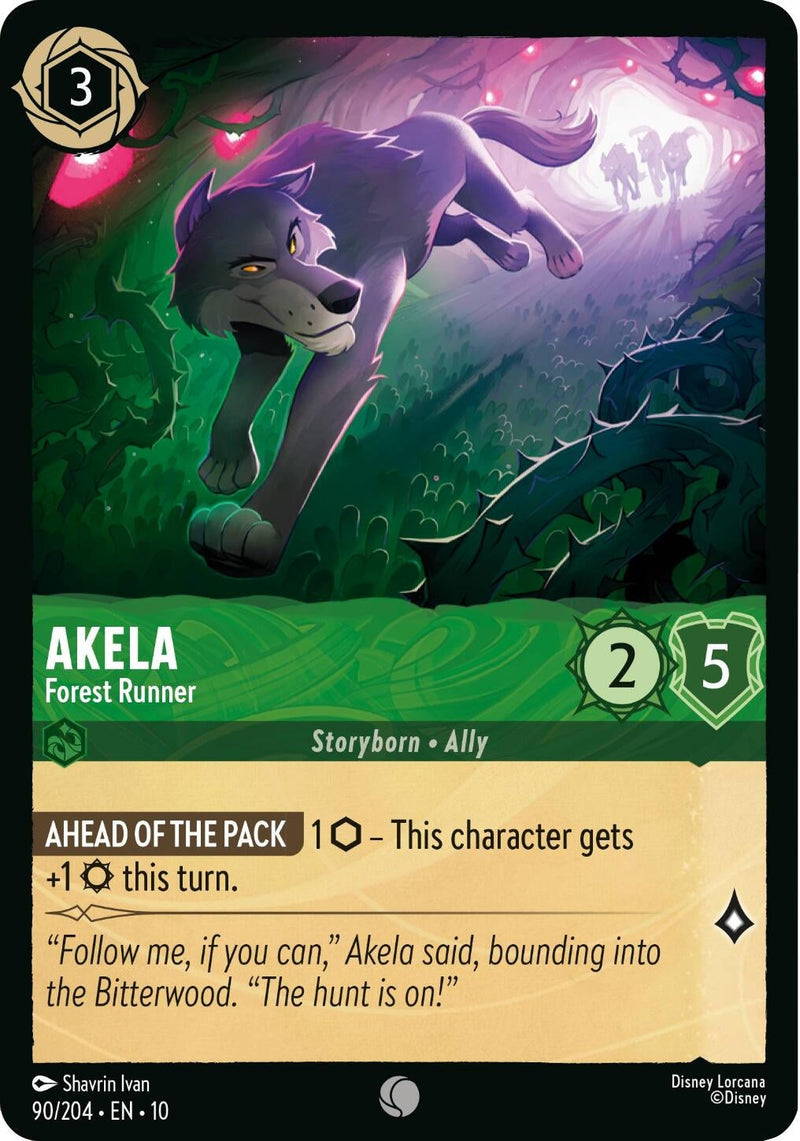 Akela - Forest Runner (90/204) (Whispers in the Well) Disney Lorcana