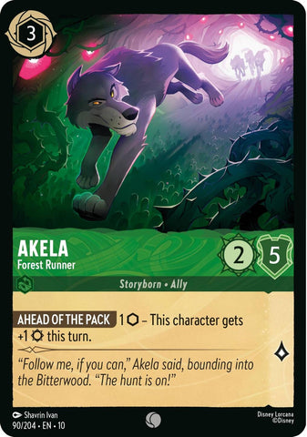 Akela - Forest Runner (90/204) (Whispers in the Well) Disney Lorcana