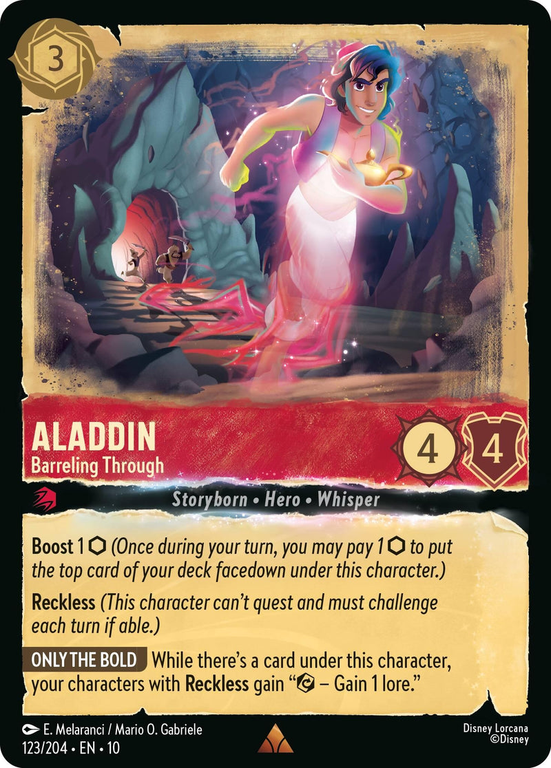 Image for Aladdin - Barreling Through (123/204) (Whispers in the Well) (10) - Disney Lorcana