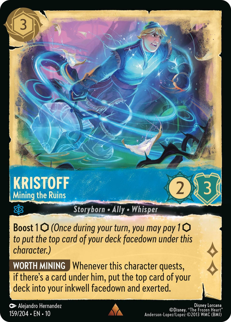 Image for Kristoff - Mining the Ruins (159/204) (Whispers in the Well) (10) - Disney Lorcana