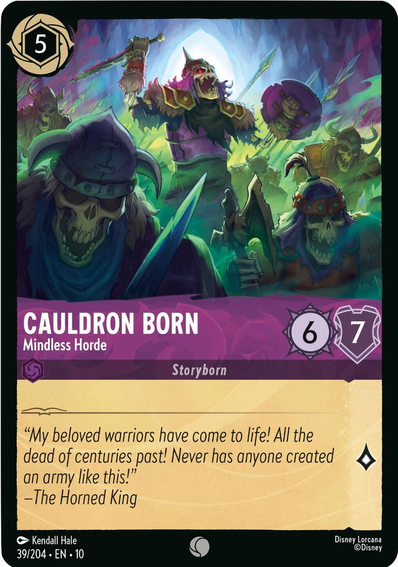 Cauldron Born - Mindless Horde (39/204) (Whispers in the Well) Disney Lorcana