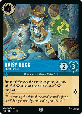 Daisy Duck - Ghost Finder (141/204) (Whispers in the Well) Disney Lorcana