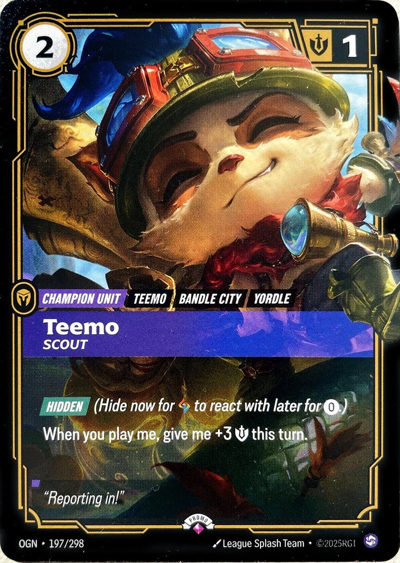 Image for Teemo, Scout (197/298) (Riftbound Promotional Cards) (PR) - Riftbound: League of Legends Trading Card Game