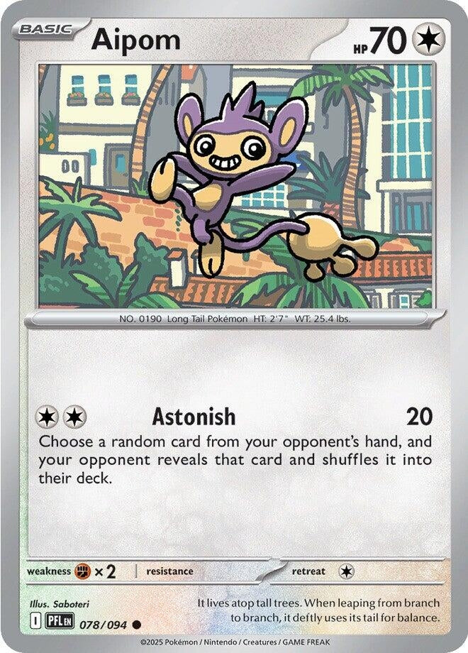 Image for Aipom (078/094) (ME02: Phantasmal Flames) - Pokemon