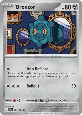Image for Bronzor (071/094) (ME02: Phantasmal Flames) - Pokemon
