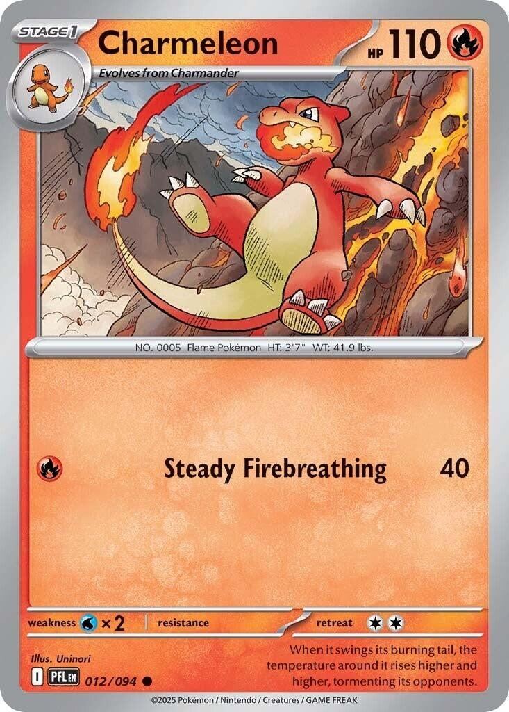 Image for Charmeleon (012/094) (ME02: Phantasmal Flames) - Pokemon