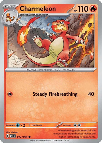 Image for Charmeleon (012/094) (ME02: Phantasmal Flames) - Pokemon