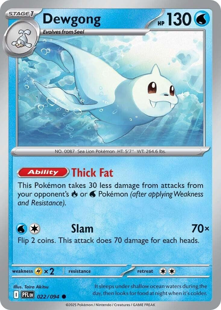 Image for Dewgong (022/094) (ME02: Phantasmal Flames) - Pokemon