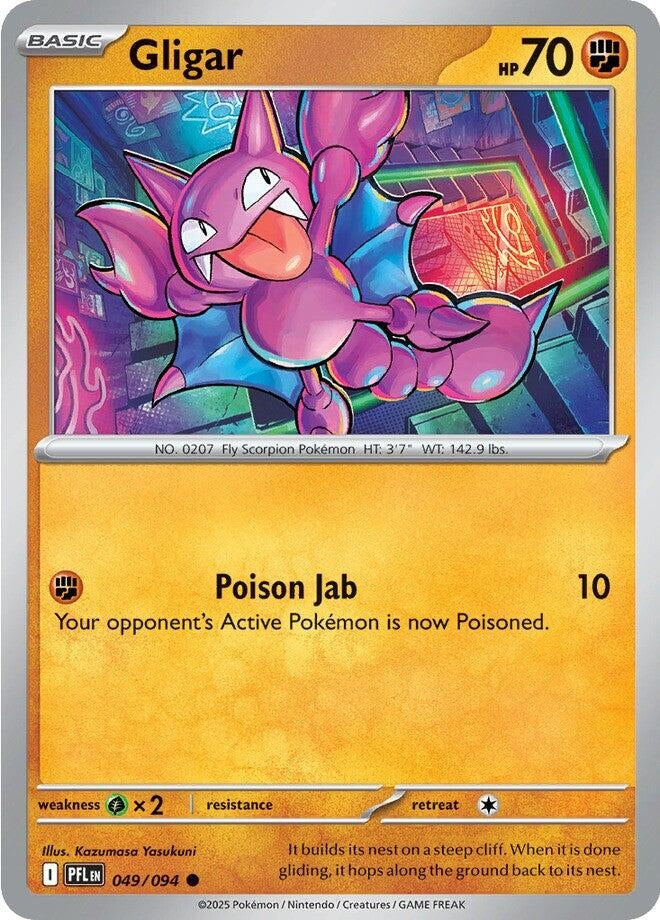 Image for Gligar (049/094) (ME02: Phantasmal Flames) - Pokemon