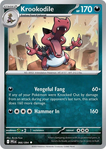 Image for Krookodile (066/094) (ME02: Phantasmal Flames) - Pokemon