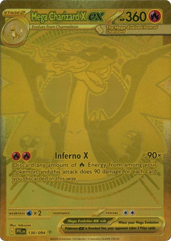 Image for Mega Charizard X ex (130/094) (ME02: Phantasmal Flames) - Pokemon