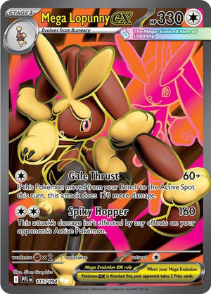Mega Lopunny ex (115/094) (ME02: Phantasmal Flames) (PFL) Pokemon