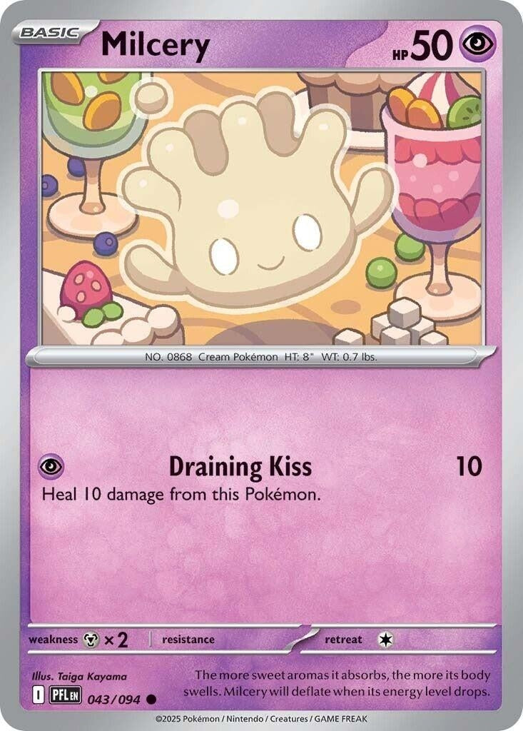 Image for Milcery (043/094) (ME02: Phantasmal Flames) - Pokemon