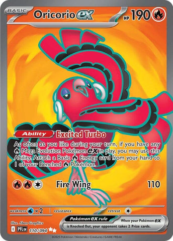 Image for Oricorio ex (110/094) (ME02: Phantasmal Flames) - Pokemon