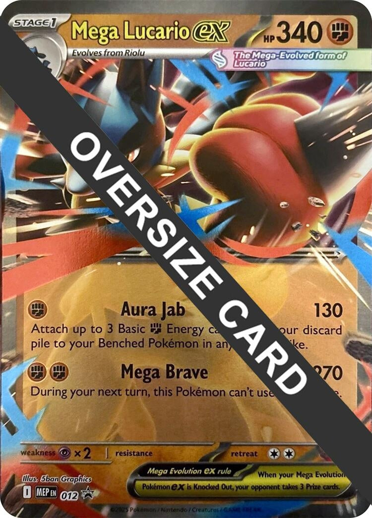 Image for Mega Lucario ex - 012 (012) (Jumbo Cards) (PR) - Pokemon