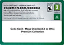 Image for Code Card - Mega Charizard X ex Ultra Premium Collection (Miscellaneous Cards & Products) (MCAP) - Pokemon