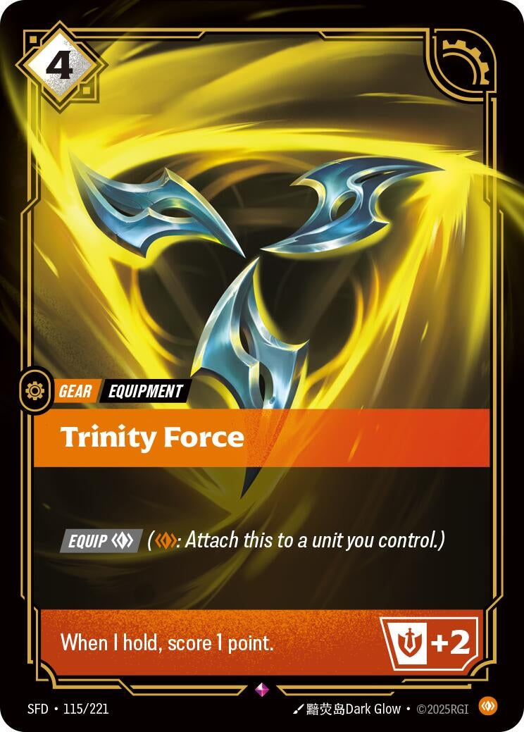 Image for Trinity Force (115/221) (Spiritforged) (SFD) - Riftbound: League of Legends Trading Card Game