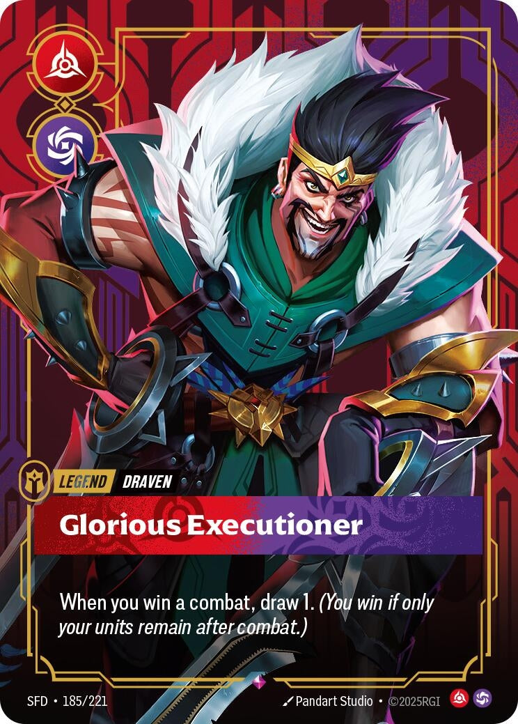 Image for Draven, Glorious Executioner (185/221) (Spiritforged) (SFD) - Riftbound: League of Legends Trading Card Game