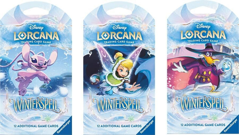 Image for Disney Lorcana: Winterspell Sleeved Booster Pack Art Bundle [Set of 3] - Disney Lorcana