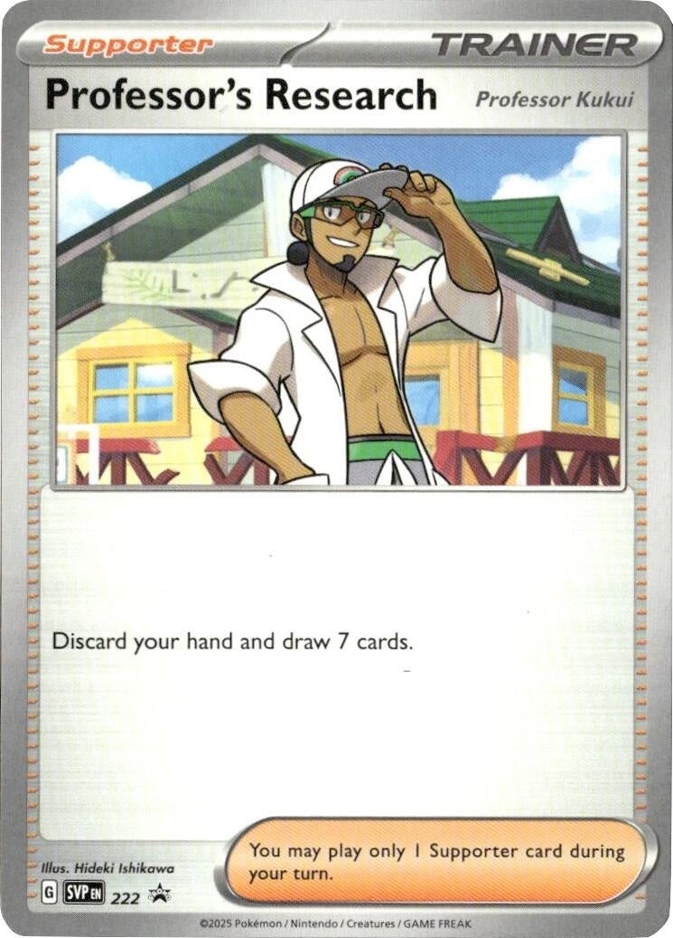 Image for Professor's Research [Professor Kukui] - 222 (222) (SV: Scarlet & Violet Promo Cards) (SVP) - Pokemon