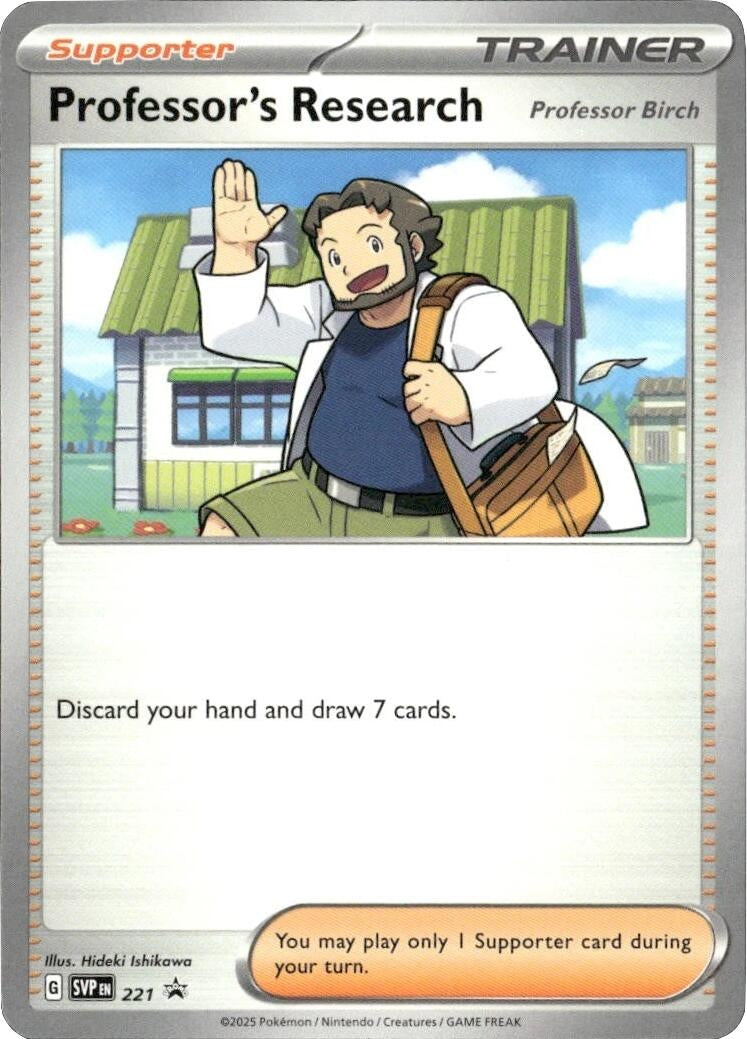 Image for Professor's Research [Professor Birch] - 221 (221) (SV: Scarlet & Violet Promo Cards) (SVP) - Pokemon