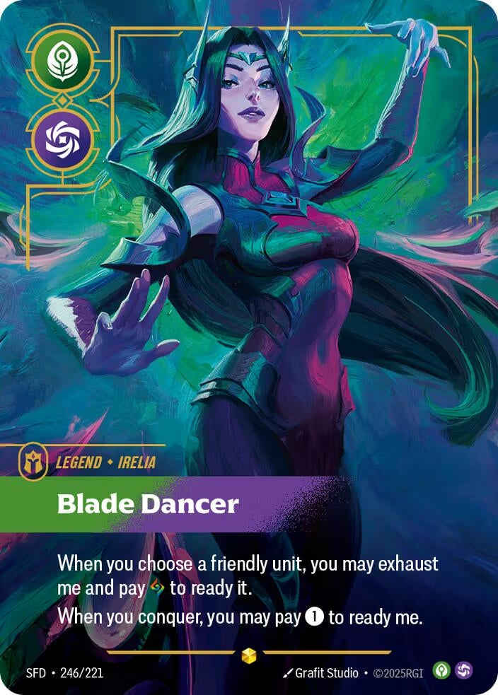Image for Irelia, Blade Dancer (Overnumbered) (246/221) (Spiritforged) (SFD) - Riftbound: League of Legends Trading Card Game
