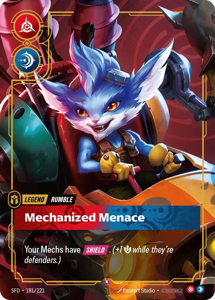 Image for Rumble, Mechanized Menace (181/221) (Spiritforged) (SFD) - Riftbound: League of Legends Trading Card Game