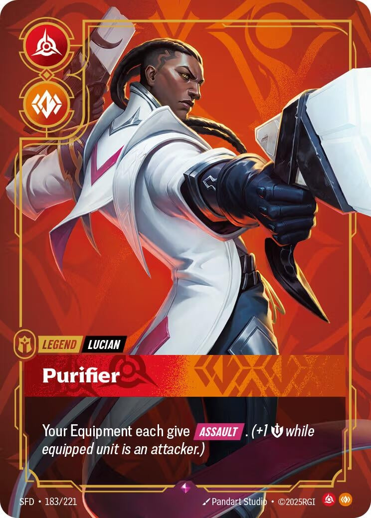 Image for Lucian, Purifier (183/221) (Spiritforged) (SFD) - Riftbound: League of Legends Trading Card Game