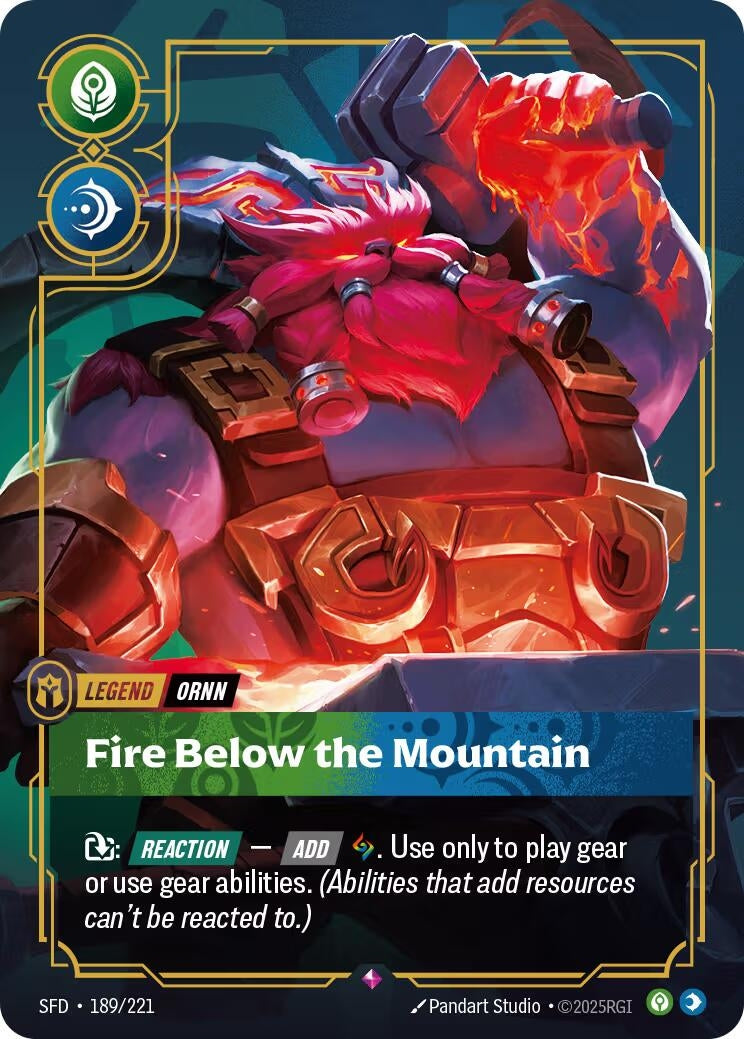 Image for Ornn, Fire Below the Mountain (189/221) (Spiritforged) (SFD) - Riftbound: League of Legends Trading Card Game