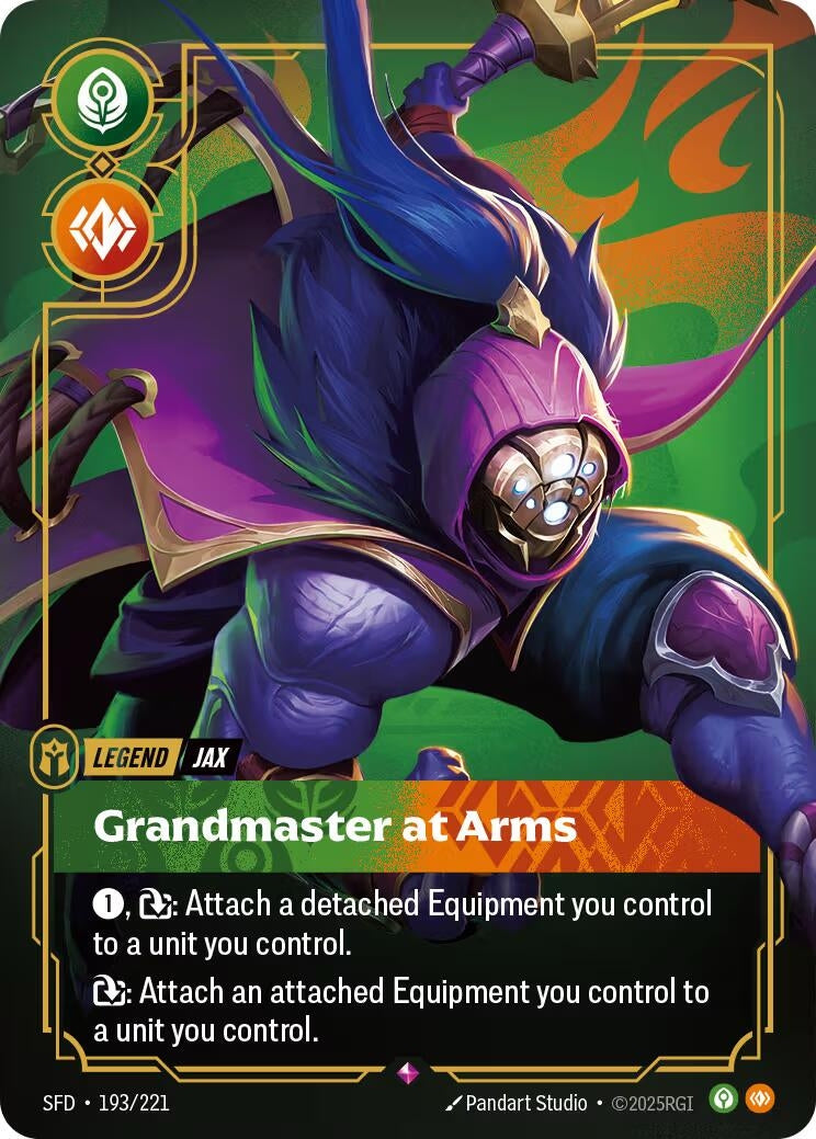 Image for Jax, Grandmaster At Arms (193/221) (Spiritforged) (SFD) - Riftbound: League of Legends Trading Card Game