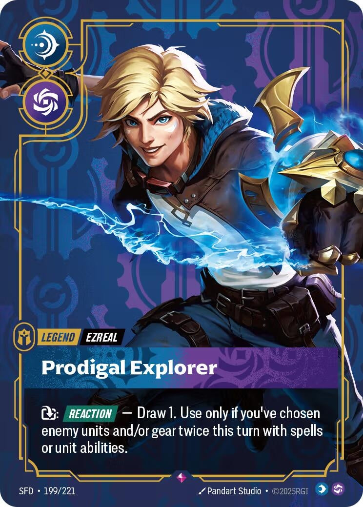 Image for Ezreal, Prodigal Explorer (199/221) (Spiritforged) (SFD) - Riftbound: League of Legends Trading Card Game