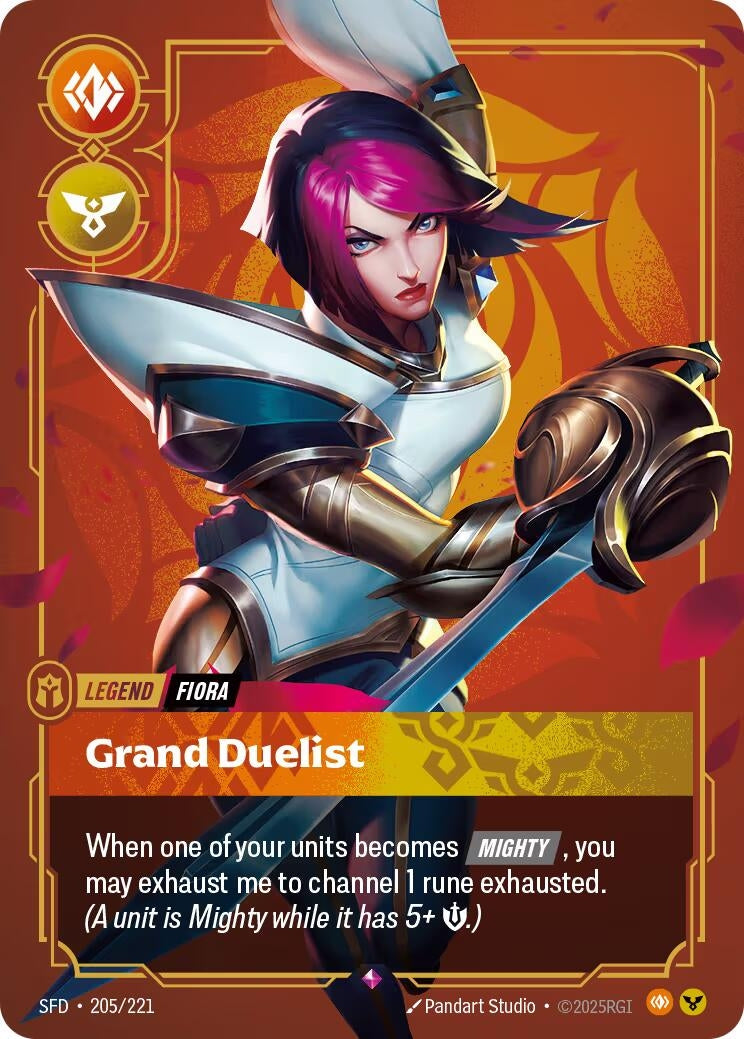 Image for Fiora, Grand Duelist (205/221) (Spiritforged) (SFD) - Riftbound: League of Legends Trading Card Game