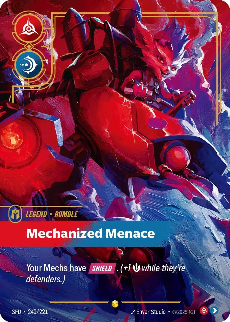 Image for Rumble, Mechanized Menace (Overnumbered) (240/221) (Spiritforged) (SFD) - Riftbound: League of Legends Trading Card Game