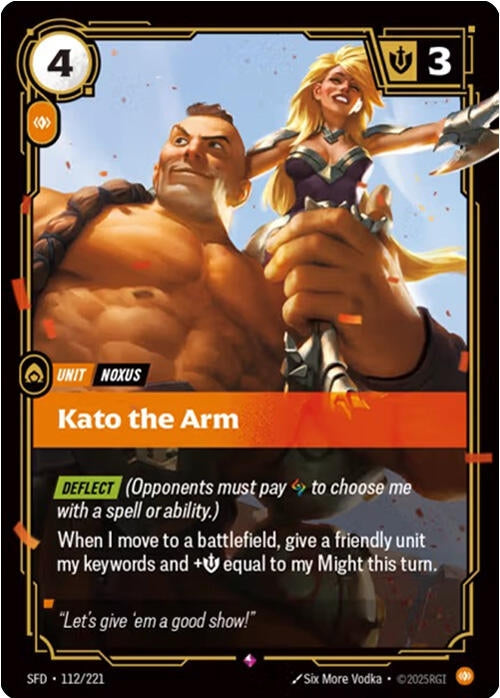 Image for Kato the Arm (112/221) (Spiritforged) (SFD) - Riftbound: League of Legends Trading Card Game