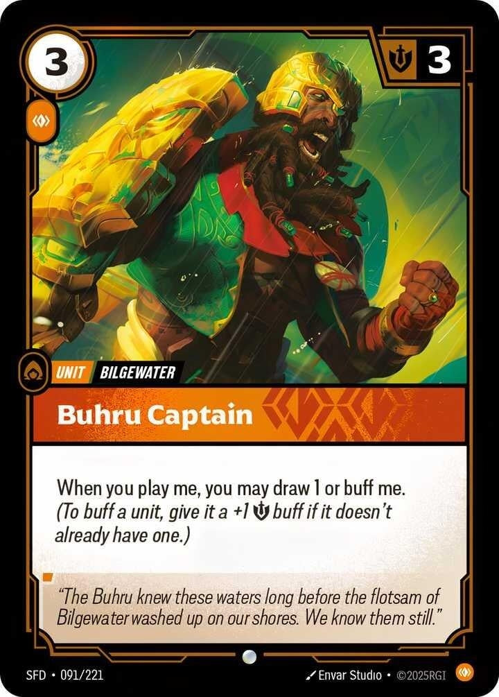 Image for Buhru Captain (091/221) (Spiritforged) (SFD) - Riftbound: League of Legends Trading Card Game