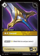 Image for B.F. Sword (161/221) (Spiritforged) (SFD) - Riftbound: League of Legends Trading Card Game