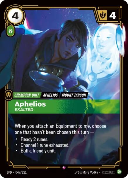 Image for Aphelios, Exalted (049/221) (Spiritforged) (SFD) - Riftbound: League of Legends Trading Card Game