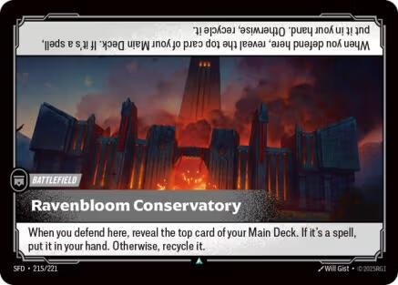 Image for Ravenbloom Conservatory (215/221) (Spiritforged) (SFD) - Riftbound: League of Legends Trading Card Game
