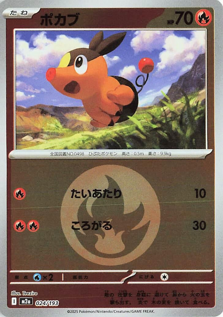 Image for Tepig (Energy Symbol Pattern) (024/193) (M2a: High Class Pack: MEGA Dream ex) (M2a) - Pokemon Japan