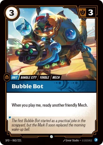 Image for Bubble Bot (062/221) (Spiritforged) (SFD) - Riftbound: League of Legends Trading Card Game